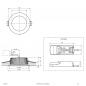 Preview: SOLIDO L44101301 LED Deckeneinbauleuchte 10W 6000K Chrom IP54 dimmbar Einbaudurchmesser 85mm
