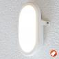 Preview: EVN Schlcihte LED Wandlampe weiß warmweißes Licht matter Diffusor in&out IP44 feuchtraumgeeignet