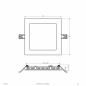 Preview: EVN LED Einbaupanel LDQ170125