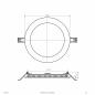 Preview: EVN LED Einbaupanel LDR190125