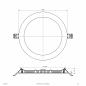 Preview: EVN LED Einbaupanel LDR220125