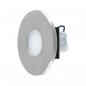 Preview: EVN LR01802 LQ-Serie LED Wandeinbauleuchte 1,8W 3000K Edelstahl IP44 55lm Einbaudurchmesser 55mm