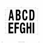 Preview: EVN Hausnummer Buchstaben A-I - für TECTUM NEXT LR66AI