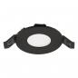 Preview: EVN LTR080925 LED Einbaupanel 5W 470lm 3000K/4000K IP54 rund schwarz Ø85mm Einbaudurchmesser 68mm