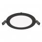 Preview: LED Einbaupanel rund 12W 3000K/4000K schwarz IP54 170mm Einbaudurchmesser 157mm