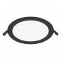 Preview: EVN LTR220925 LED Einbaupanel 18W 3000K-4000K 1692lm schwarz dimmbar IP54 Einbaudurchmesser 206mm