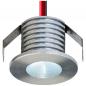 Preview: EVN Sparsamer LED Decken-Einbaustrahler mit kaltweißem Lichtrund Alu IP20 1W 6000K EinbauØ20