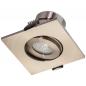 Preview: EVN P-LED Decken-Einbaustrahler mit warmweißem Licht feuchtraumgeeignet quad. schwenkbar EDS IP44 3W 3000K EinbauØ50