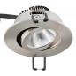 Preview: EVN LED Decken-Einbaustrahler mit warmweißem Licht dimmbar rund schwenkbar EDS IP20 6W 2700K 575lm 90Ra EinbauØ68