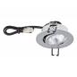 Preview: EVN P-LED Decken-Einbaustrahler mit warmweißem Licht rund schwenkbar chrom matt IP20 6W 2700K 90Ra EinbauØ68