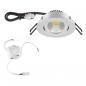 Preview: EVN PC20D61527 COB-LED Deckeneinbauleuchte | 6 W | 575 lm | 2700 K Warmweiß | Chrom | DALI-2 | Einbaudurchmesser 68 mm