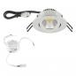 Preview: EVN PC20D91127 COB-LED Deckeneinbauleuchte 8,4 W 960 lm 2700 K Chrom DALI-2 schwenkbar Einbaudurchmesser 68 mm