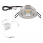 Preview: EVN PC20D91302 COB-LED Deckeneinbauleuchte Edelstahl 8,4 W 3000 K DALI-2 | 1010 lm | schwenkbar | Einbaudurchmesser 68 mm