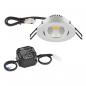 Preview: EVN LED Deckeneinbaustrahler rund schwenkbar chrom matt 3000K