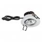 Preview: EVN PC650061102 COB LED Deckeneinbauleuchte 6W 3000K IP65 Chrom Einbaudurchmesser 68 mm