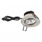 Preview: EVN PC650061302 COB LED Deckeneinbauleuchte 6W 3000K IP65 Edelstahl Einbaudurchmesser 68 mm