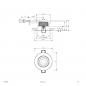 Preview: EVN PC650061440 COB-LED Deckeneinbauleuchte 6W 4000K Aluminium IP65 (Einbaudurchmesser 68 mm)