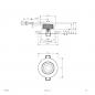 Preview: EVN PC650061540 COB-LED Deckeneinbauleuchte 6W 4000K Chrom IP65 Einbaudurchmesser: 68 mm