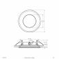 Preview: EVN PCD67241202 LED Deckeneinbauleuchte 12W 3000K Edelstahl IP67 Einbaudurchmesser 130 mm