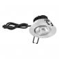 Preview: EVN PCE650061002 COB LED Deckeneinbauleuchte 6W 3000K V4A Edelstahl schwenkbar IP65 Einbaudurchmesser 68 mm