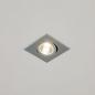 Preview: EVN P-LED Decken-Einbaustrahler mit warmweißem Licht dimmbar quad. schwenkbar chrom matt IP20 6W 3000K EinbauØ68