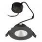 Preview: EVN PS54060940 COB LED Deckeneinbauleuchte 5,5W 4000K Schwarz schwenkbar IP54 Einbaudurchmesser 68 mm
