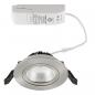 Preview: EVN PS54101302 COB LED Deckeneinbauleuchte 10W 3000K Edelstahl schwenkbar IP54 • Einbaudurchmesser: 85 mm