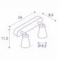 Preview: AVO CW Double Wand- und Deckenstrahler silber SLV 1000891