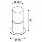 Preview: SLV 1001488 ROX ACRYL Pole 30cm hohe Wegeleuchte aus Edelstahl IP44
