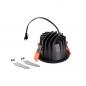 Preview: SLV 1003774 NUMINOS DL S Indoor LED Deckeneinbauleuchte schwarz/chrom 2700K 40° inkl. Blattfedern