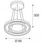 Preview: SLV 1004768 ONE DOUBLE PD DALI UP/DOWN Indoor LED Pendelleuchte weiß CCT switch 3000/4000K