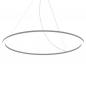 Preview: Siteco LED Pendelleuchte Silica 21 Ring-D, Ringunterseite leuchtend, DALI 2, weißaluminium (RAL 9006) 10840lm 125W