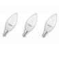 Preview: 3er Pack OSRAM E14 LED Lampen VALUE CLAS B 40 in Kerzenform matt 4,9W wie 40W kaltweißes Licht 6500K
