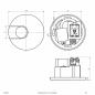 Preview: EVN W200902 MURUS LED-Wandeinbauleuchte rund 75 mm 3000 K Schwarz Einbaudurchmesser 60 mm
