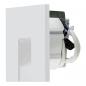 Preview: EVN W240102 MURUS LED-Wandeinbauleuchte quadratisch 70 lm 3000 K Weiß Einbaudurchmesser 60 mm