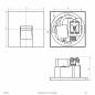 Preview: EVN W240102 MURUS LED-Wandeinbauleuchte quadratisch 70 lm 3000 K Weiß Einbaudurchmesser 60 mm
