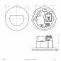 Preview: EVN W800102 MURUS LED Wandeinbauleuchte rund weiß 1,5 W 3000 K 35 lm Einbaudurchmesser 60 mm