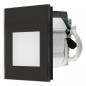 Preview: EVN W840902 MURUS LED Wandeinbauleuchte 1,5W 3000K Schwarz Einbaudurchmesser 60 mm