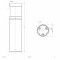 Preview: EVN LED Wegeleuchte 630mm anthrazit IP65 10W 3000K 462lm