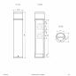 Preview: EVN WLSD441502 LED Wegeleuchte mit 2 Steckdosen, 3 W, 3000 K, 190 lm, IP44, Anthrazit, 480 mm