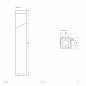 Preview: EVN WSL446015 TALLO Pollerleuchte Aluminium anthrazit E27 IP44 IK06