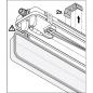 Preview: 6 x 60cm LEDVANCE Damp Proof Housing 600 P 2XLAMP Wannenleuchte 2-flg. LED Feuchtraumleuchte IP65