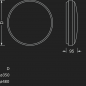Preview: Siteco Round 31 Wandleuchte Lichtfarbe 840, EIN/AUS Multilumen, Ø480 4400lm 34W