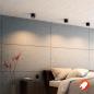 Preview: Philips myLiving Runder puristischer LED Deckenstrahler 1flg. in mattem schwarz mit schwenkbarem Kopf