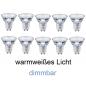 Preview: 10 x Philips GU10 MASTER Dimmbarer LED Reflektor Expert Color 5.5W wie 50W Ra97 25° warmweißes Licht mit hoher Farbwiedergbae