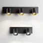 Preview: Modo Dimmbarer 2-er Wand-Spot mit hochwertiger Oberfläche in Schwarz von Fabas Luce