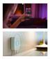 Preview: Philips Hue White Ambiance LED-Deckenleuchte ENRAVE mit Dimmschalter in Schwarz Ø38cm