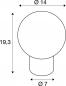 Preview: SLV 1007366 LITTLE SUN Tischleuchte G9 IP20 kupfer
