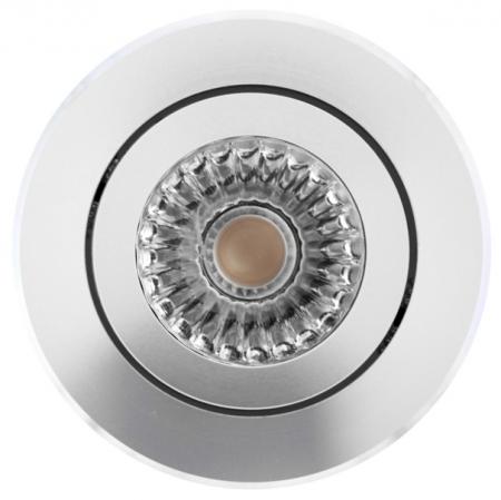Schwenkbare Einbauleuchte Aluminium satiniert MOA DISC 12V 45° Mobilux