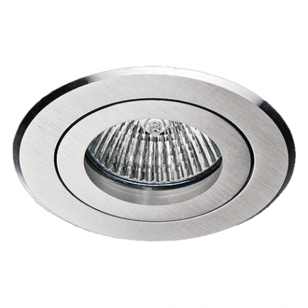Schwenkbarer LED-Einbaustrahler aus gebürstetem Aluminium MOA DISC 12V 45°  Mobilux 01600016